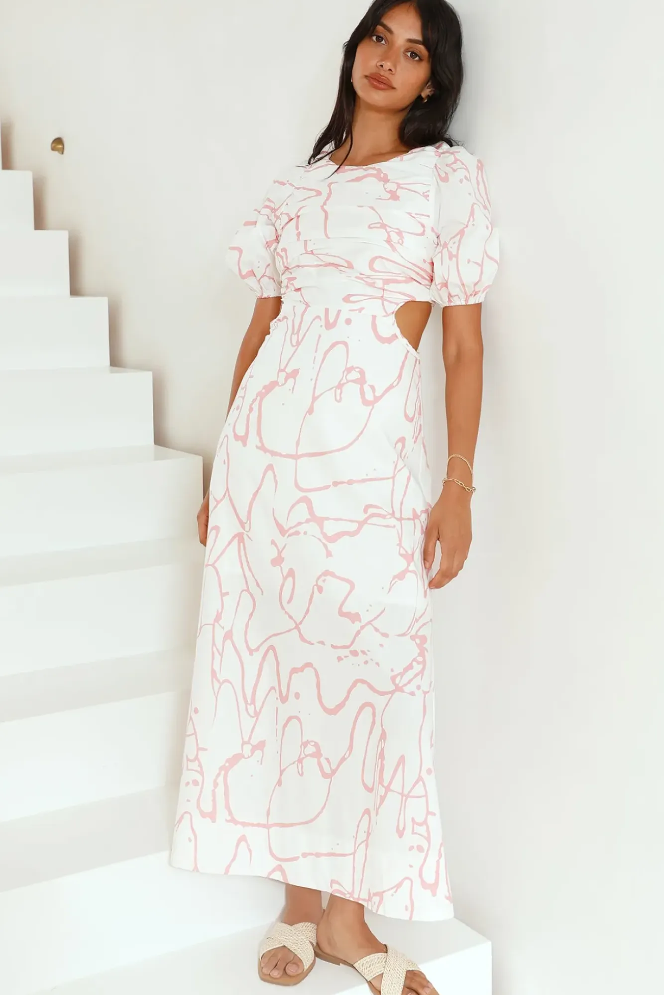 Vacation Dresses|Spring Break Dresses>Hello Molly On The Move Maxi Dress Pink