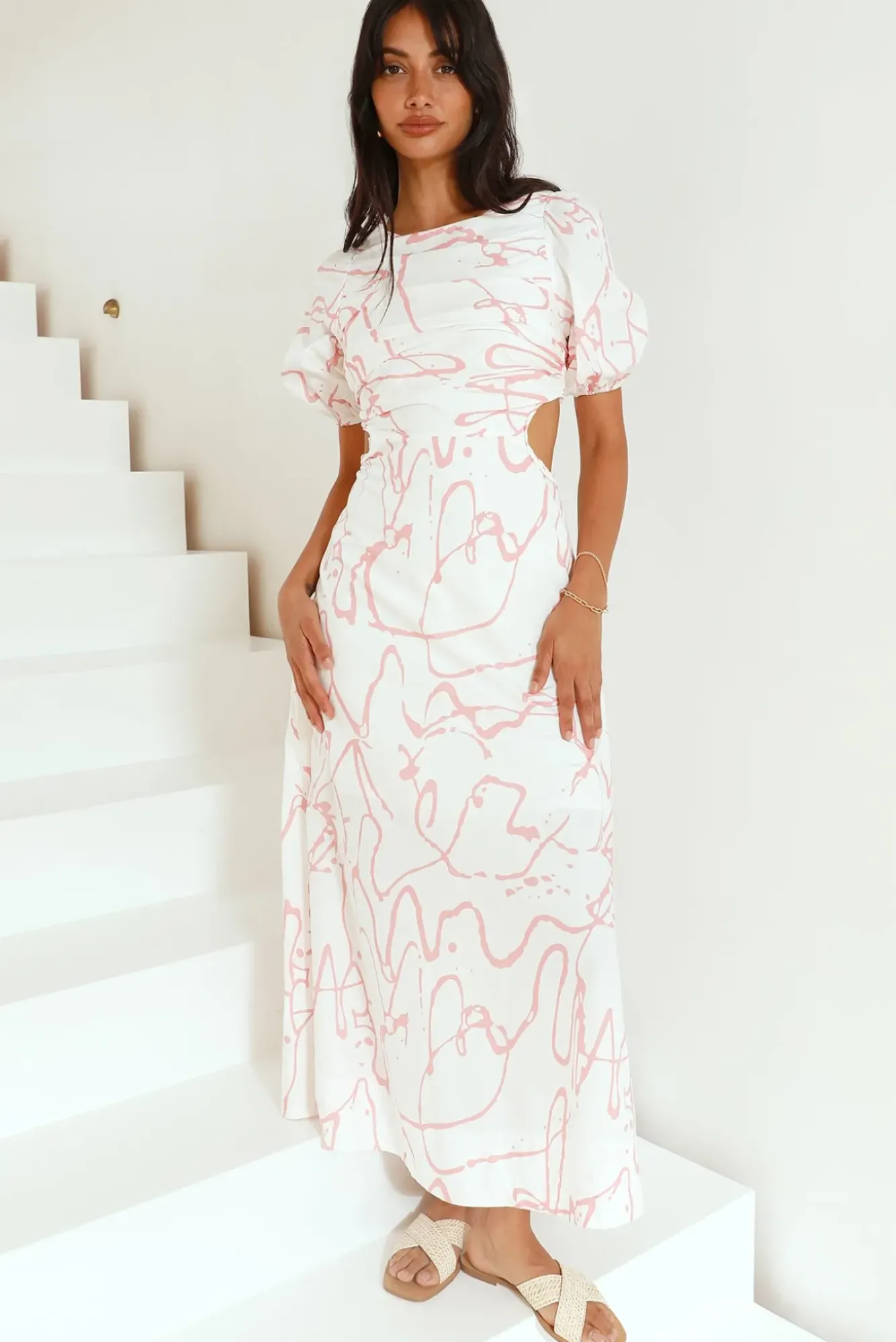 Vacation Dresses|Spring Break Dresses>Hello Molly On The Move Maxi Dress Pink