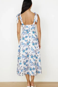 Vacation Dresses|Casual Dresses>Hello Molly On The Roof Midi Dress Blue