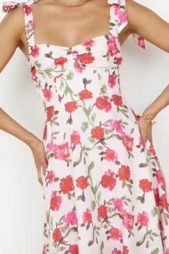Spring Break Dresses|Casual Dresses>Hello Molly On The Roof Midi Dress Pink