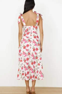 Spring Break Dresses|Casual Dresses>Hello Molly On The Roof Midi Dress Pink