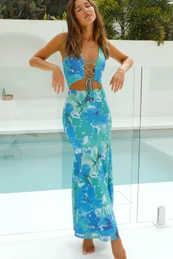 Vacation Dresses|Spring Break Dresses>Hello Molly Orpheus Maxi Dress Blue