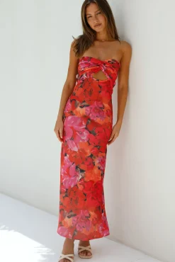 Wedding Guest Dresses|Cocktail Dresses>Hello Molly Out Of This World Maxi Dress Red