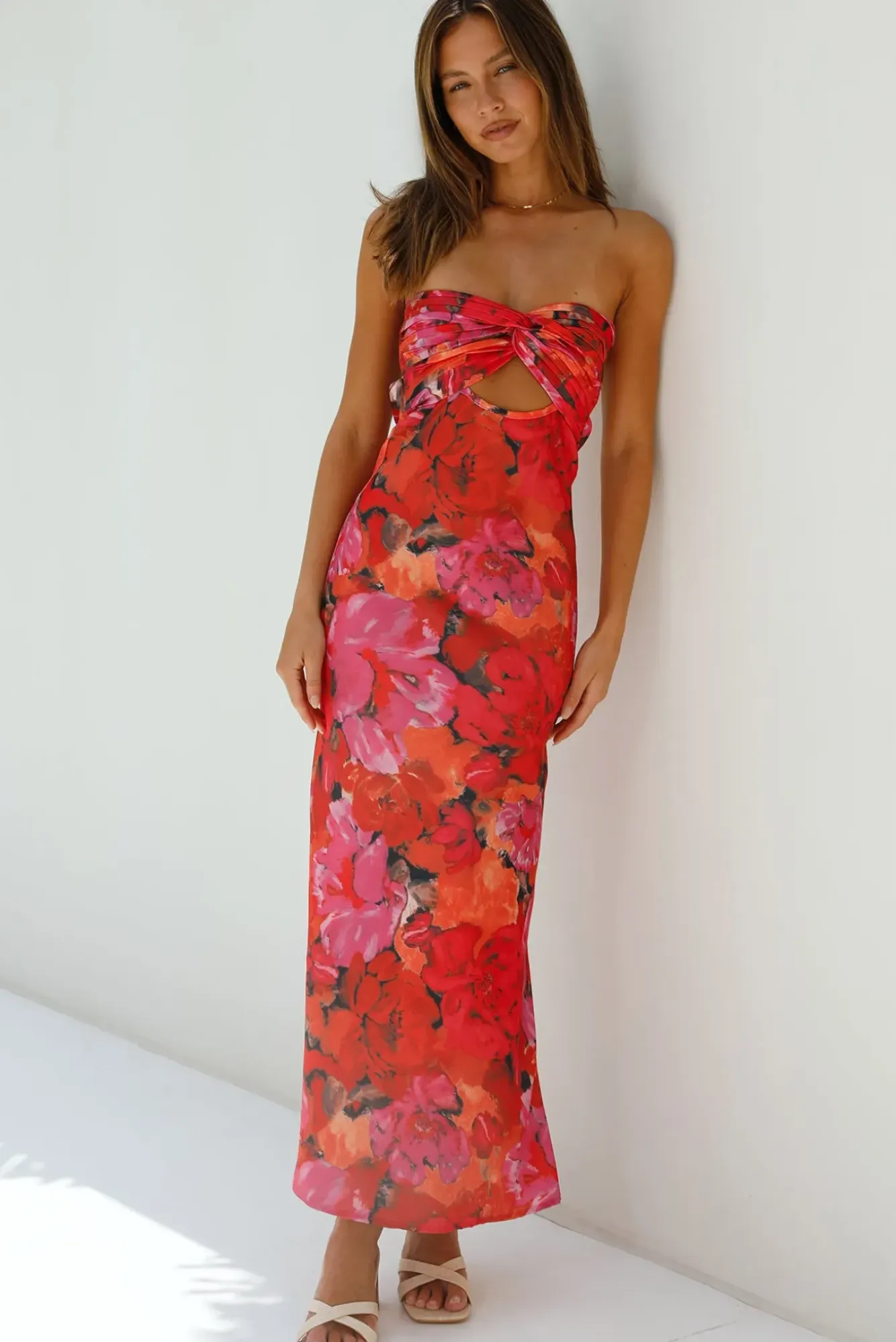 Wedding Guest Dresses|Cocktail Dresses>Hello Molly Out Of This World Maxi Dress Red