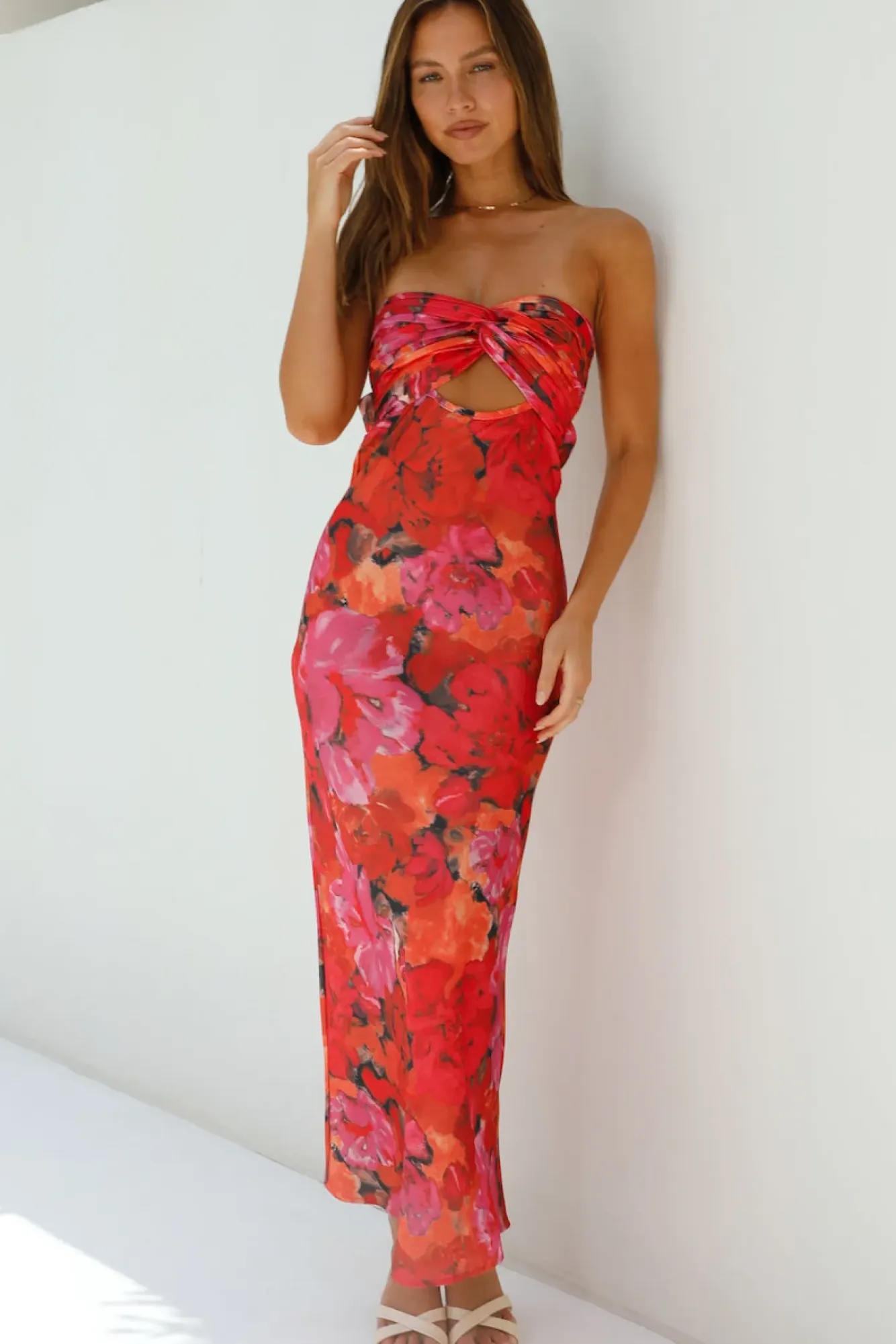 Wedding Guest Dresses|Cocktail Dresses>Hello Molly Out Of This World Maxi Dress Red