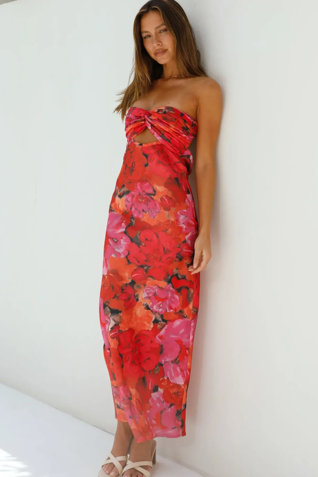 Wedding Guest Dresses|Cocktail Dresses>Hello Molly Out Of This World Maxi Dress Red
