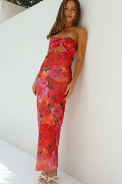 Wedding Guest Dresses|Cocktail Dresses>Hello Molly Out Of This World Maxi Dress Red