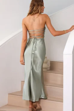 Wedding Guest Dresses|Cocktail Dresses>Hello Molly Outshine Maxi Dress Sage