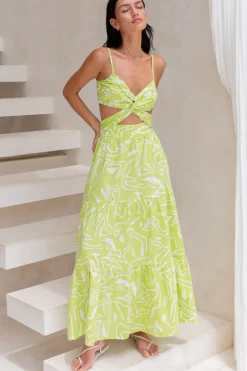 Wedding Guest Dresses|Cocktail Dresses>Hello Molly Over And Over Maxi Dress Green
