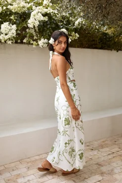 Cropped|Skirt And Top Sets>Hello Molly Over The Hedges Halter Crop Top Green