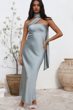 Formal Dresses|Cocktail Dresses>Hello Molly Over The Pond Maxi Dress Blue