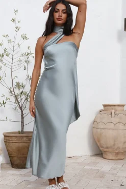 Formal Dresses|Cocktail Dresses>Hello Molly Over The Pond Maxi Dress Blue