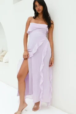 Wedding Guest Dresses|Cocktail Dresses>Hello Molly Painting the Sky Maxi Dress Lilac
