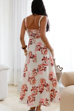 Wedding Guest Dresses|Vacation Dresses>Hello Molly Palermo Mornings Midi Dress Cream