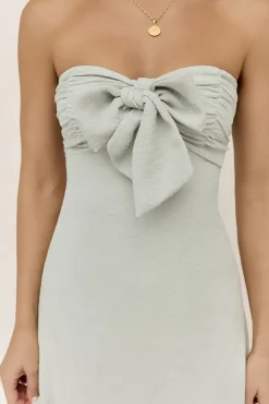 Vacation Dresses|Date Night Dresses>Hello Molly Palm Tree Dreaming Mini Dress Sage