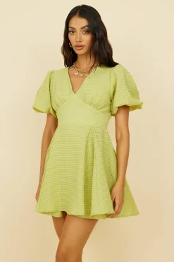 Brunch Dresses|Casual Dresses>Hello Molly Pancakes For Two Dress Green