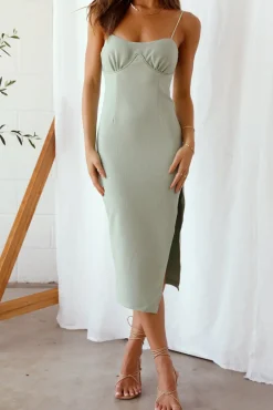 Wedding Guest Dresses|Formal Dresses>Hello Molly Panorama Midi Dress Green