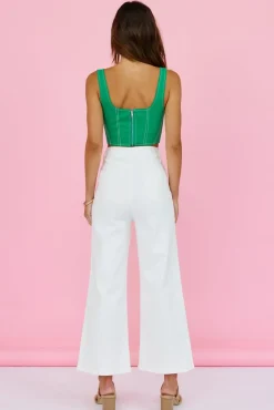 Pants>Paper Heart Rollin Cord Jeans White