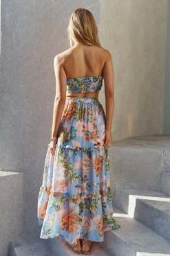 Strapless|Cropped>Hello Molly Parisian Escape Bandeau Top Floral