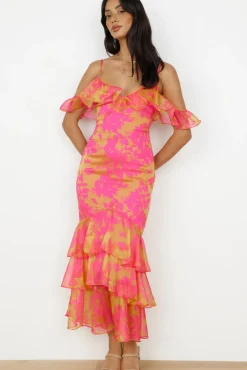 Wedding Guest Dresses|Cocktail Dresses>Hello Molly Party On Maxi Dress Pink