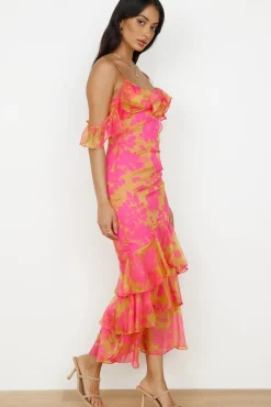 Wedding Guest Dresses|Cocktail Dresses>Hello Molly Party On Maxi Dress Pink