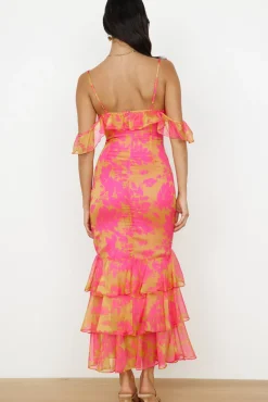 Wedding Guest Dresses|Cocktail Dresses>Hello Molly Party On Maxi Dress Pink