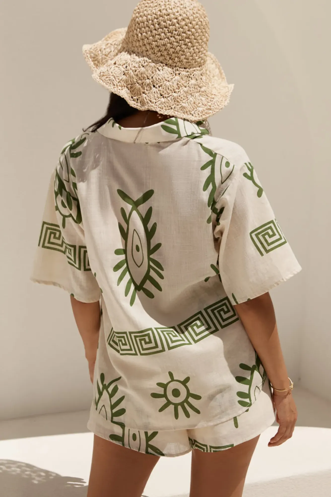 Two-Piece Shorts Set>Hello Molly Passing Mangroves Set Green