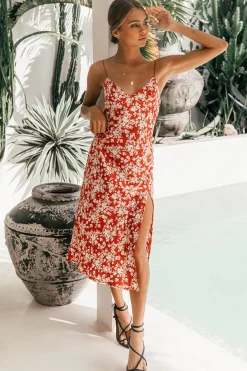 Cocktail Dresses|Spring Break Dresses>Hello Molly Passion Prima Midi Dress
