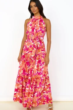 Vacation Dresses|Bump Friendly>Hello Molly Peach Pie Maxi Dress Pink