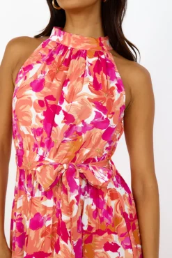 Vacation Dresses|Bump Friendly>Hello Molly Peach Pie Maxi Dress Pink