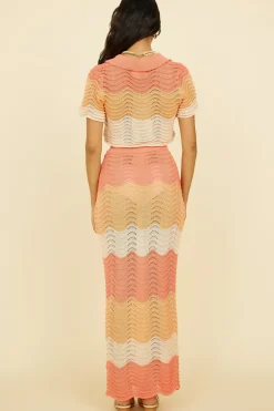 Skirts|Skirt And Top Sets>Hello Molly Penelope Maxi Skirt Orange