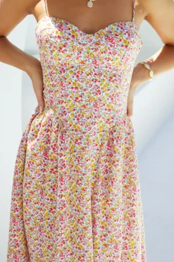 Wedding Guest Dresses|Vacation Dresses>Hello Molly Petal Play Midi Dress Pink