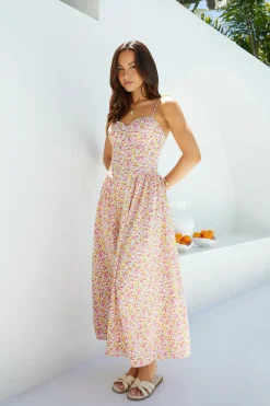 Wedding Guest Dresses|Vacation Dresses>Hello Molly Petal Play Midi Dress Pink