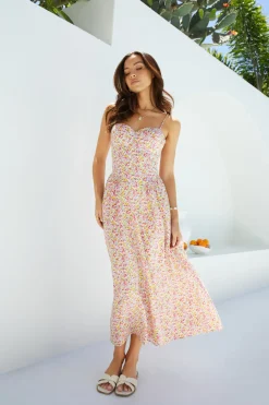 Wedding Guest Dresses|Vacation Dresses>Hello Molly Petal Play Midi Dress Pink