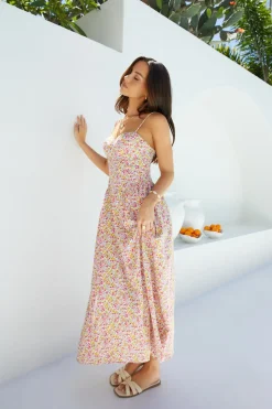 Wedding Guest Dresses|Vacation Dresses>Hello Molly Petal Play Midi Dress Pink