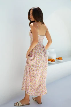 Wedding Guest Dresses|Vacation Dresses>Hello Molly Petal Play Midi Dress Pink