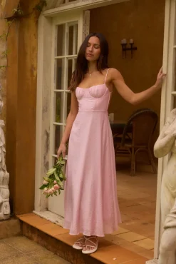 Wedding Guest Dresses|Cocktail Dresses>Hello Molly Petals on the Wind Maxi Dress Pink