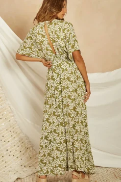 Spring Break Dresses|Bump Friendly>Hello Molly Phoenix Maxi Dress Green