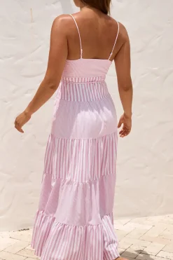 Vacation Dresses|Spring Break Dresses>Hello Molly Picnic Season Maxi Dress Pink