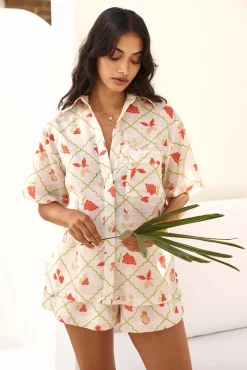 Shirts|Cropped>Hello Molly Picnic Table Shirt Multi