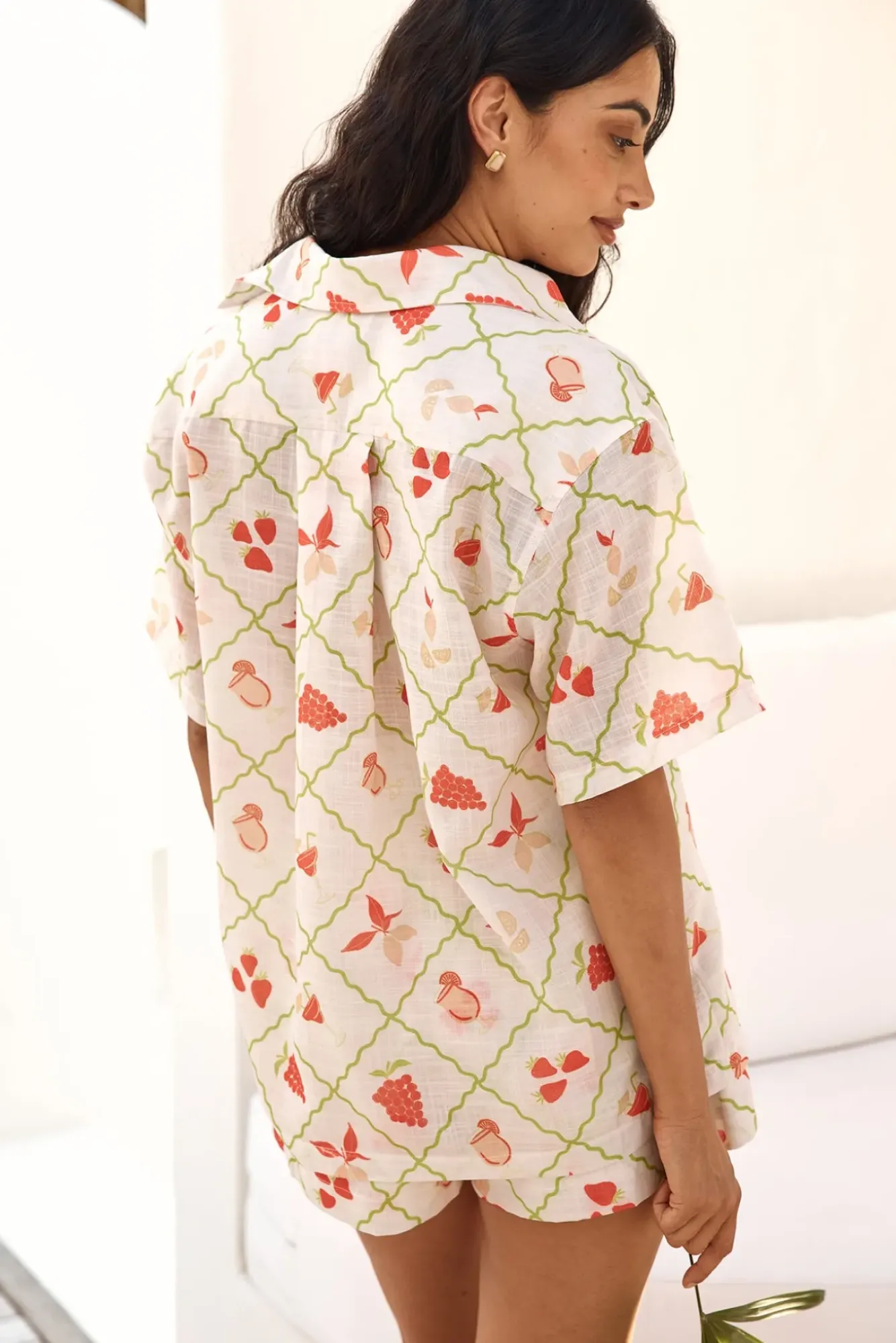 Shorts|Two-Piece Shorts Set>Hello Molly Picnic Table Shorts Multi