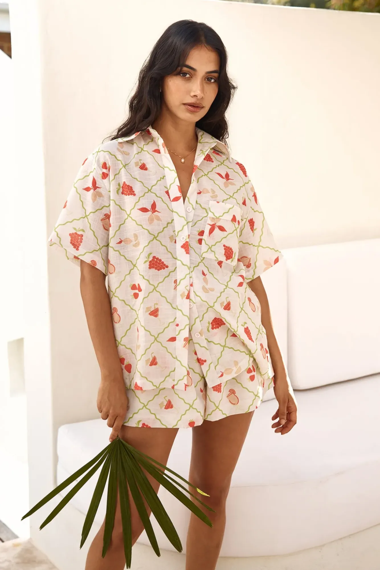 Shorts|Two-Piece Shorts Set>Hello Molly Picnic Table Shorts Multi