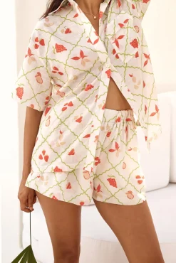 Shorts|Two-Piece Shorts Set>Hello Molly Picnic Table Shorts Multi
