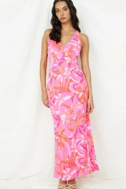Vacation Dresses|Spring Break Dresses>Hello Molly Pinky Promise Maxi Dress Pink