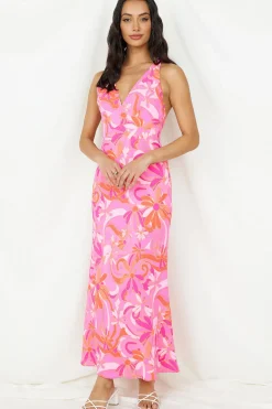 Vacation Dresses|Spring Break Dresses>Hello Molly Pinky Promise Maxi Dress Pink