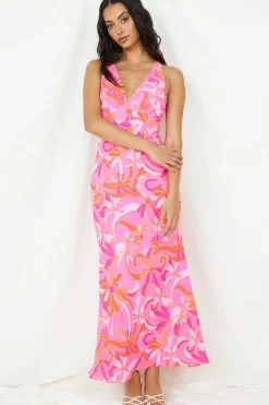Vacation Dresses|Spring Break Dresses>Hello Molly Pinky Promise Maxi Dress Pink