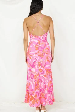 Vacation Dresses|Spring Break Dresses>Hello Molly Pinky Promise Maxi Dress Pink