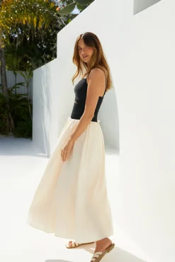 Cocktail Dresses|Date Night Dresses>Hello Molly Pippa Maxi Dress Cream Black