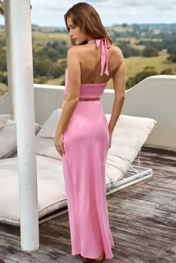 Skirts|Skirt And Top Sets>Hello Molly Plant A Kiss Maxi Skirt Pink