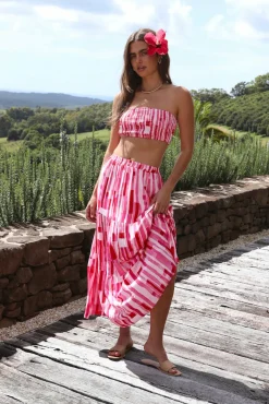 Skirts|Skirt And Top Sets>Hello Molly Platonic Maxi Skirt Pink